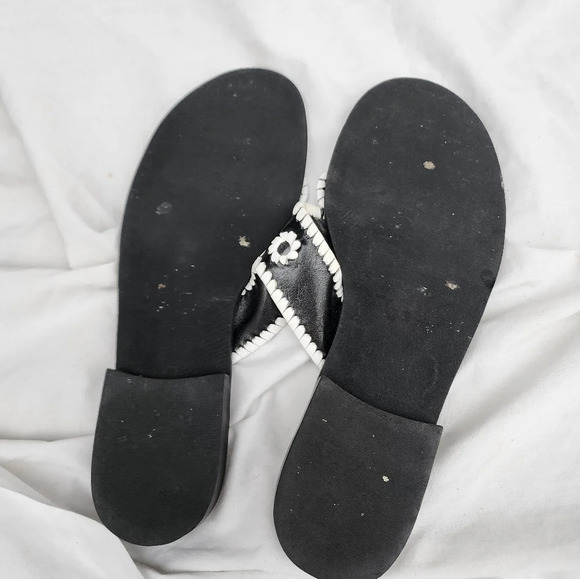 Bass Deco style whipstitched sandals 10 - Picture 6 of 6